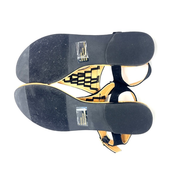 🧜🏼♀️ Maurice’s Woven Black Sandals Size 10 - Picture 6 of 6